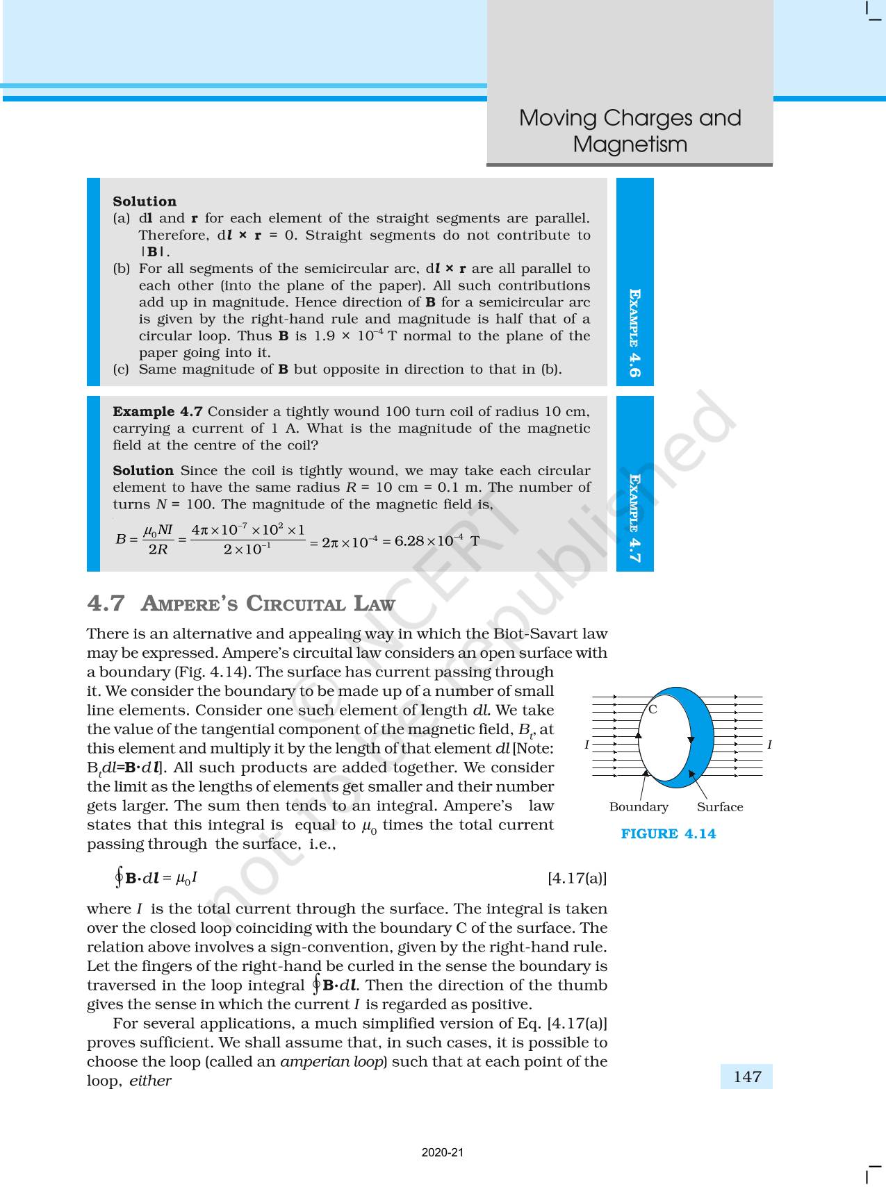 Moving Charges And Magnetism - NCERT Book Of Class 12 Physics Part I